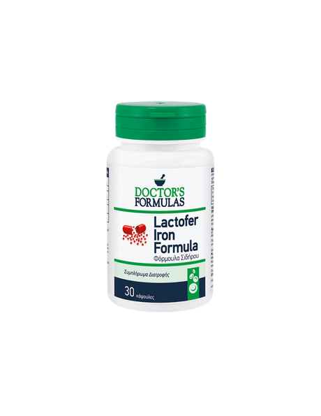 Lactofer Iron Formula / При желязодефицитна анемия, 30 капсули Doctor’s Formulas - Nutra Best