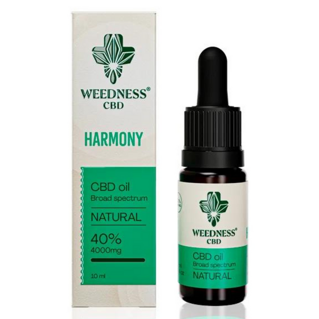 Хармония СБД масло 40% Широк спектър |Натурално (10ml) - Nutra Best Bulgaria