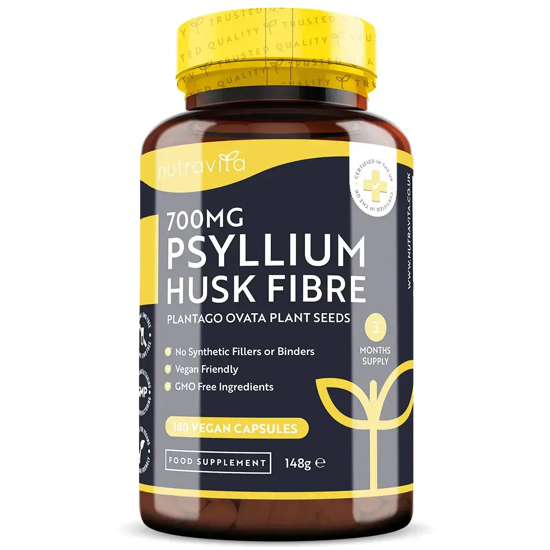 Psyllium Husk Fibre 700mg 180 Vcaps Nutravita - Nutra Best