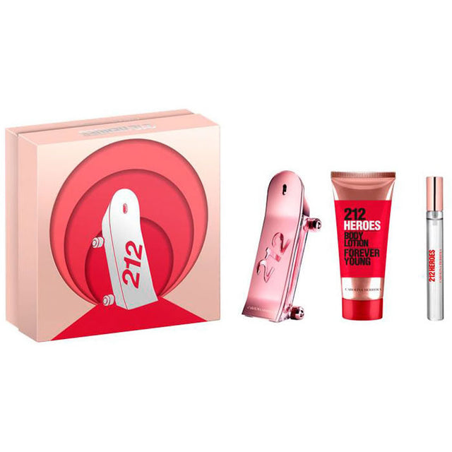 Carolina Herrera 212 Heroes Eau De Perfume Spray 80ml Christmas Set - Nutra Best Bulgaria
