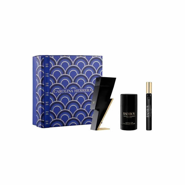 Carolina Herrera Bad Boy Eau De Toilette Spray 100ml Set 3 Pieces - Nutra Best Bulgaria