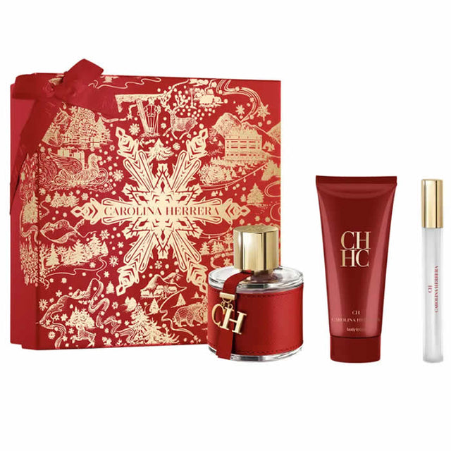 Carolina Herrera Ch Eau De Toilette Spray 100ml Set 3 Pieces - Nutra Best Bulgaria