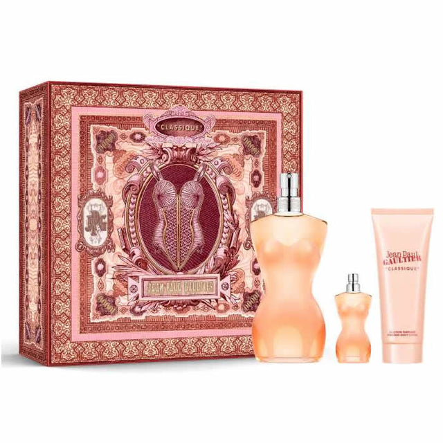 Jean Paul Gaultier Classique Eau De Toilette Spray 100ml Set 3 Pieces - Nutra Best Bulgaria