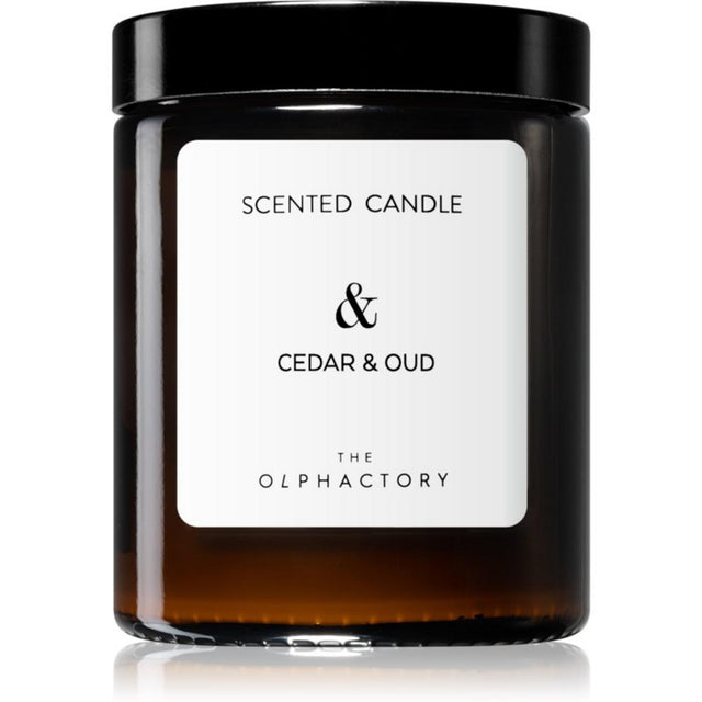 The Olphactory, Cedar & Oud, Дървесен, Ароматизирана свещ, 135 г