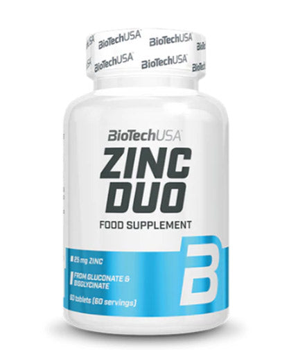 Zinc Duo 25 mg / 60 Tabs  BIOTECH USA - Nutra Best Bulgaria