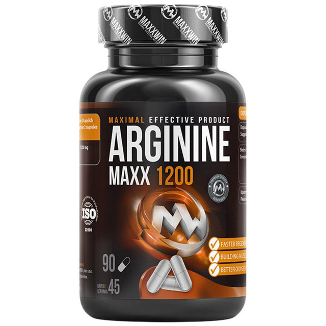 Arginine MAXX 1200 - 90 капсули - Nutra Best Bulgaria