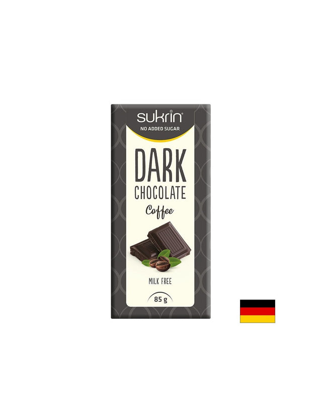 Черен шоколад с кафе (без захар), 85 g  No Sugar Sugar - Nutra Best Bulgaria