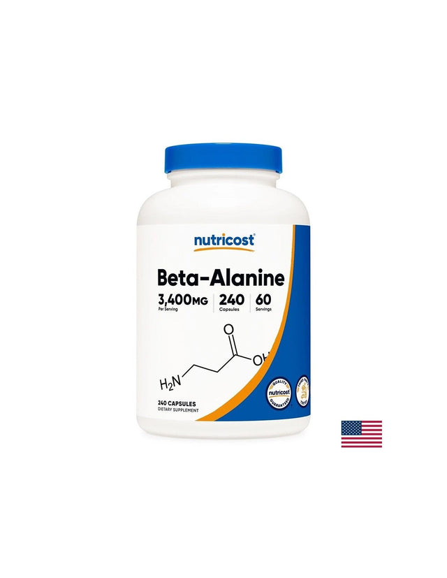 Сила и издръжливост - Бета Аланин, 850 mg х 120 капсули  Nutricost - Nutra Best Bulgaria