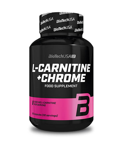L-Carnitine + Chrome 60 caps  BIOTECH USA - Nutra Best Bulgaria