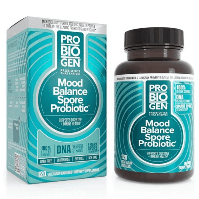 Probiogen Stress & Mood Balance Probiotic - Пробиотик 120 капсули - Nutra Best Bulgaria