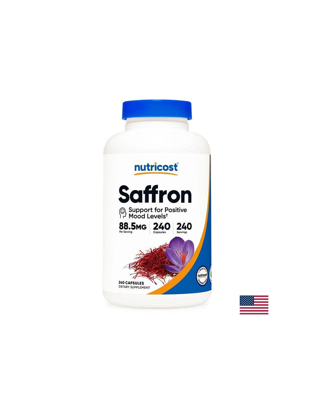 Нервна система - Екстракт от шафран, 88.5 mg x 240 капсули  Nutricost - Nutra Best Bulgaria