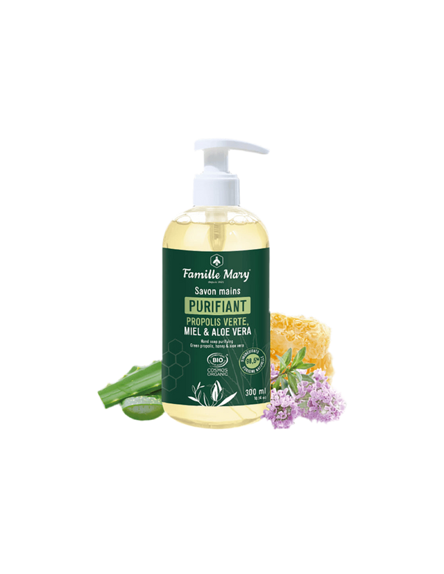 Teчен сапун за ръце със зелен прополис, мед и алое вера, 300 ml - Nutra Best Bulgaria