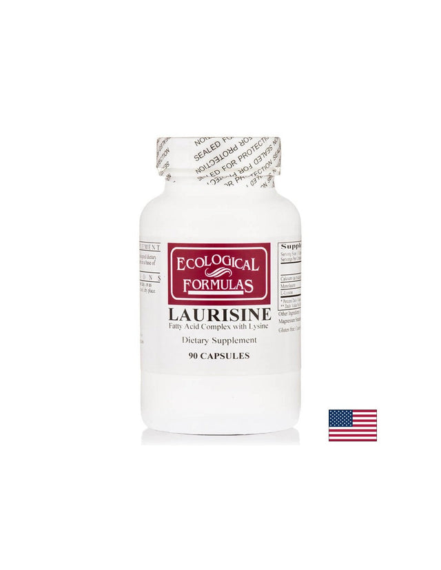 Формула с противовирусно действие - Лауризин (Калцин, Монолаурин и Л-Лизин), 90 капсули  Ecological Formulas - Nutra Best Bulgaria