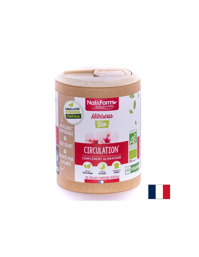 Поддържане на нормално телесно тегло - Хибискус Био, 90 капсули  Nat&Form - Nutra Best Bulgaria