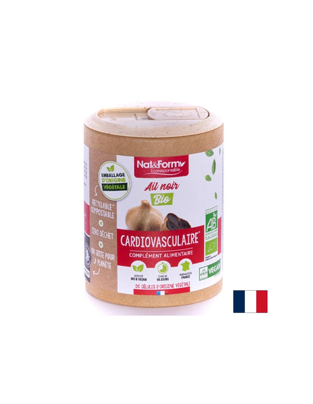 Сърдечна и имунна функция - Черен чесън Био, 90 капсули  Nat&Form - Nutra Best Bulgaria