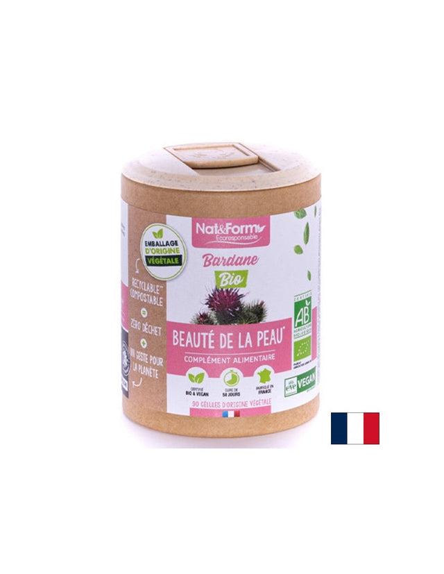 Детоксикация - Репей (корен) Био, 90 капсули  Nat&Form - Nutra Best Bulgaria