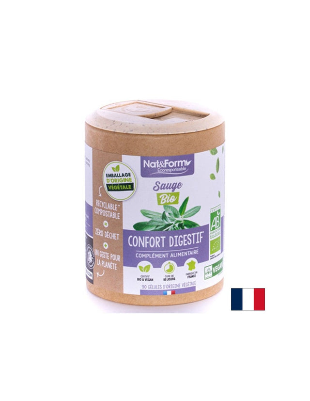 Срещу изпотяване - Салвия (градински чай) Био, 90 капсули  Nat&Form - Nutra Best Bulgaria