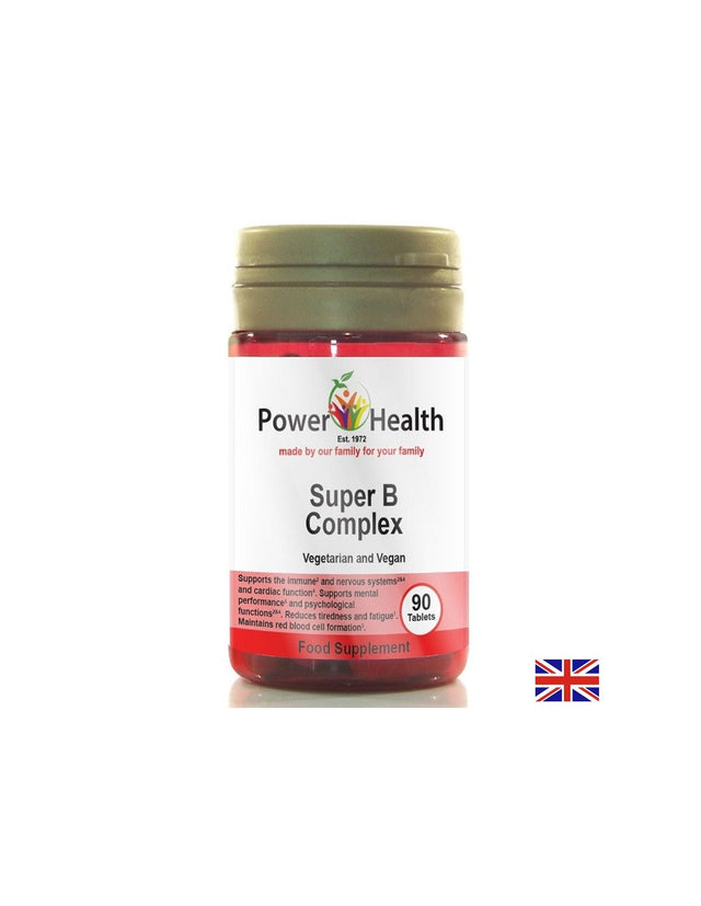 Нервна система - Витамини В Комплекс, 90 таблетки Power Health - Nutra Best Bulgaria