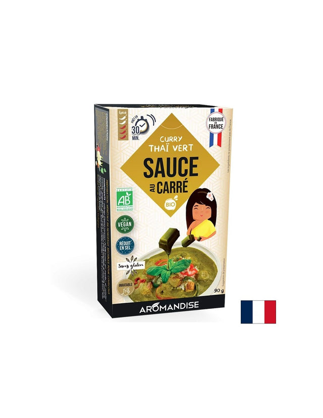 Пикантен бульон на кубчета – Сос Тай с къри, 90 g  Aromandise - Nutra Best Bulgaria