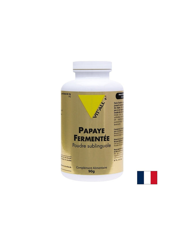 Добро храносмилане - Папая (ферменитрала), 90 g, прах  Vit'all Plus - Nutra Best Bulgaria