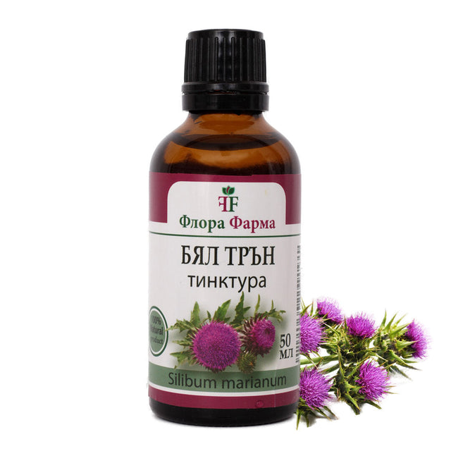 Бял трън 900 мг – тинктура 50 мл FLORA FARMA  Флора Фарма - Nutra Best Bulgaria