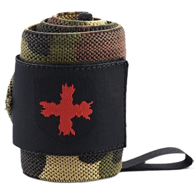 Накитници с палец / Wristwraps / Red Line - Green Camo - Nutra Best Bulgaria