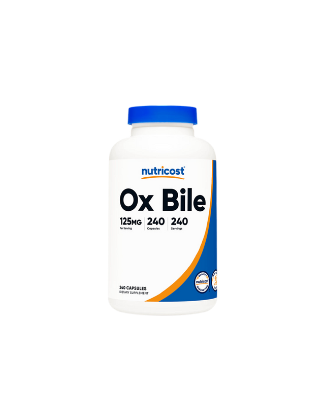 Храносмилане - Волска жлъчка (Ox Bile), 240 капсули Nutricost - Nutra Best Bulgaria