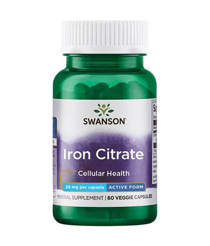 Iron Citrate 25 mg - 60 капсули  Swanson - Nutra Best Bulgaria