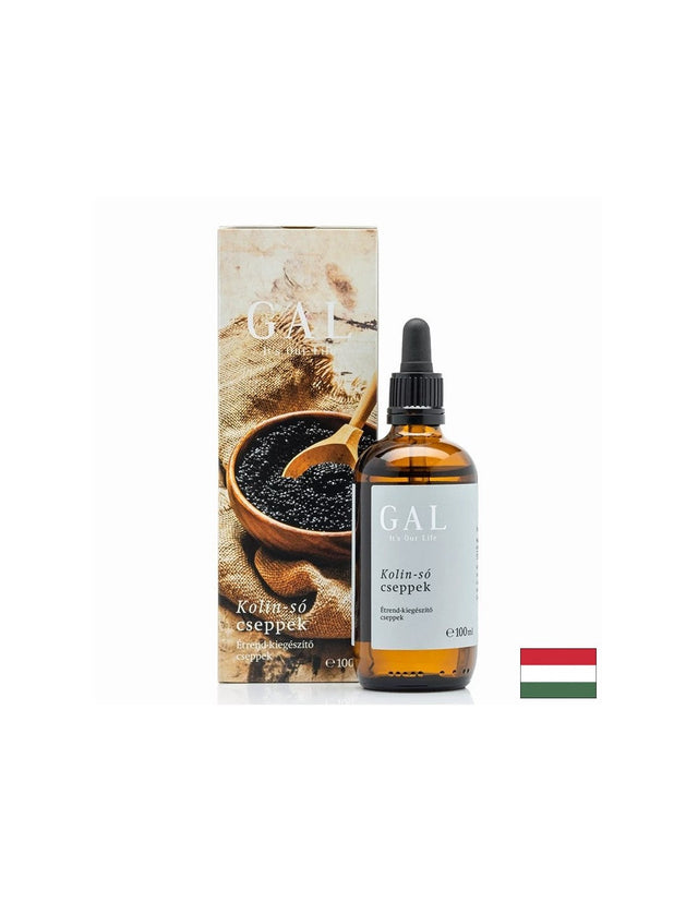 Холин – Концентрация, памет и умствена яснота, 980 mg, 70 дневни дози, 100 ml капки  GAL - Nutra Best Bulgaria