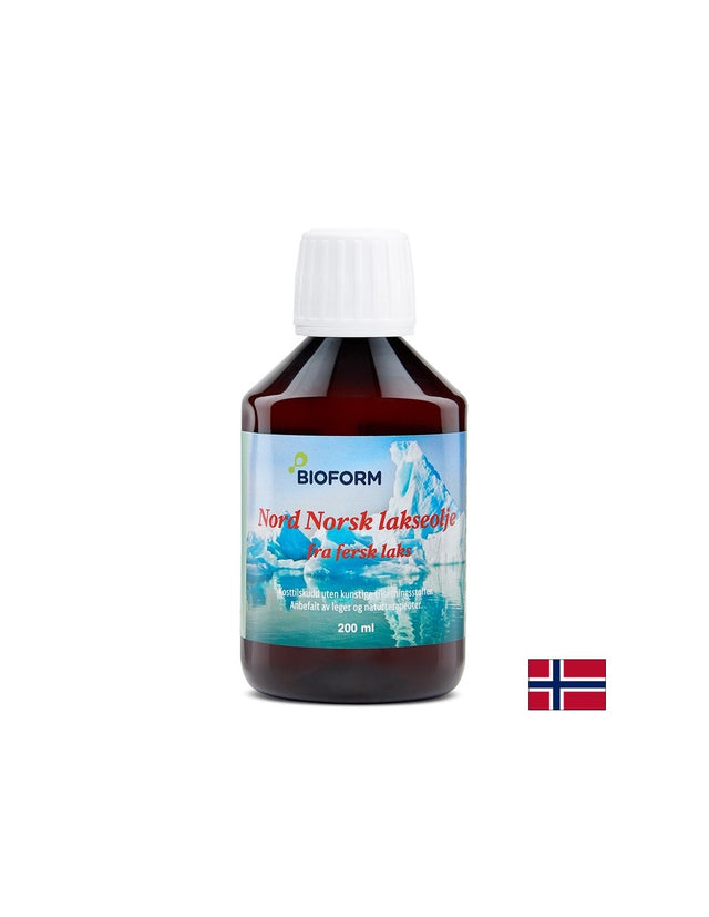 Когнитивна и сърдечна функция - Рибено масло от норвежка сьомга, 990 mg х 200 ml  Bioform - Nutra Best Bulgaria