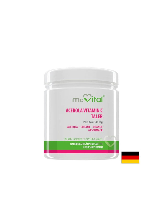 Имунитет - Витамин С + Aцерола и Aкай McVital, 120 таблетки  Vitabay - Nutra Best Bulgaria