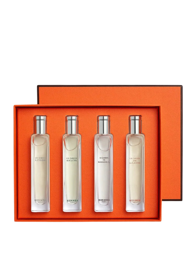 Set Hermes: Un Jardin A Cythere, Eau De Toilette, Unisex, 15 ml + Un Jardin Sur Le Nil, Eau De Toilette, Unisex, 15 ml + Le Jardin de Monsieur Li, Eau De Toilette, For Women, 15 ml + Un Jardin Sur La Lagune, Eau De Toilette, Unisex, 15 ml  Hermes - Nutra Best Bulgaria