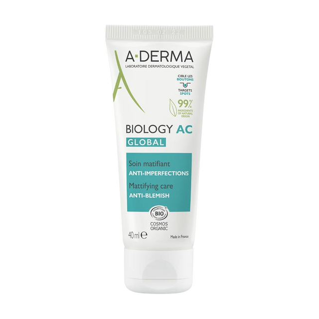 A-Derma - Biology AC Global Anti-Blemish Mattifying Care - Zmatňující péče proti nedokonalostem pleti - 40ml  A-Derma - Nutra Best Bulgaria