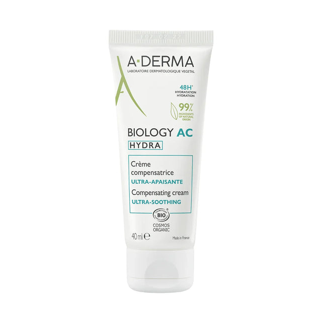 A-Derma, Biology AC Hydra, Vegan, Soothing, Daily, Cream, Skin, 40 ml  A-Derma - Nutra Best Bulgaria