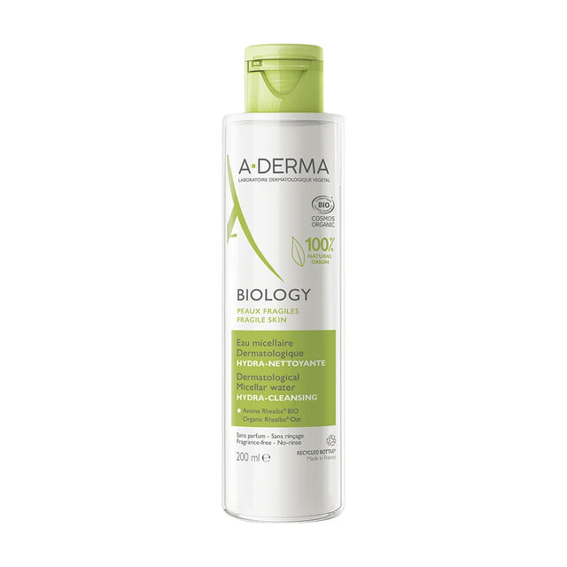 A-Derma, Biology, Hydrating, Micellar Water, All Skin Types, 200 ml  A-Derma - Nutra Best Bulgaria