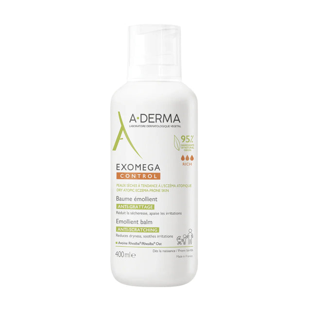 A-Derma - Exomega Control Emollient Balm - Body balm - 400ml  A-Derma - Nutra Best Bulgaria