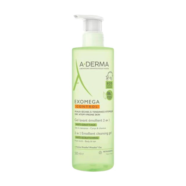 A-Derma - Exomega Control Emollient Cleansing Gel 2in1 - 500ml  A-Derma - Nutra Best Bulgaria