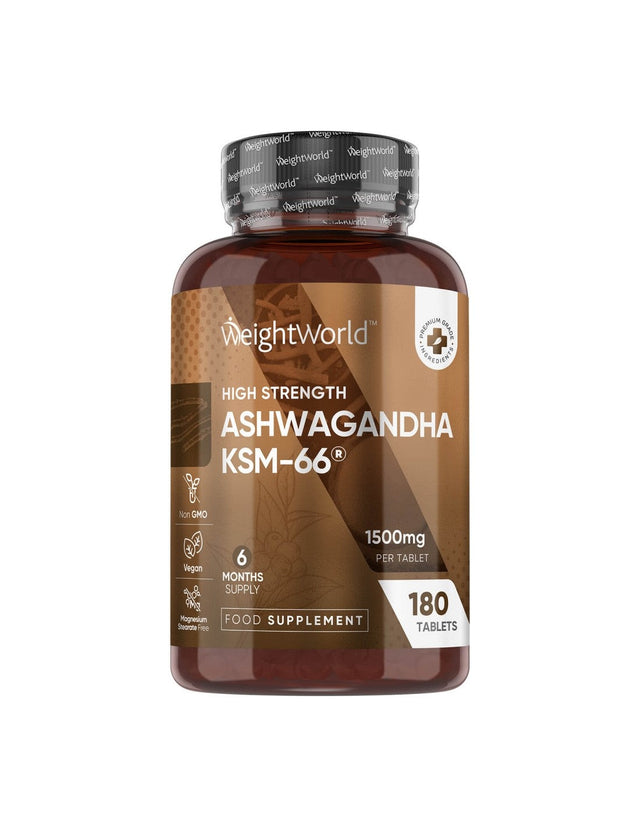 Стрес и добро настроение - Aшваганда KSM-66®, 150 mg х 180 таблетки  WeightWorld - Nutra Best Bulgaria
