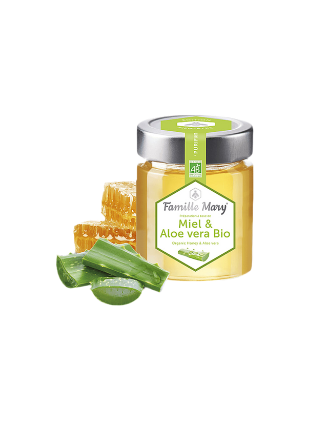 Miel & Aloe Vera Bio / Био акациев мед + алое вера, 170 g Famille Mary - Nutra Best Bulgaria