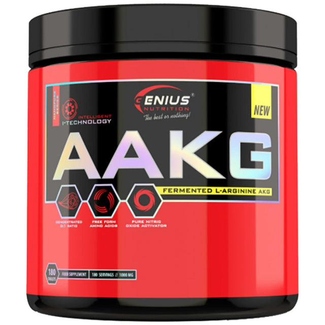 AAKG 1000 mg 180 Таблетки  Genius Nutrition - Nutra Best Bulgaria