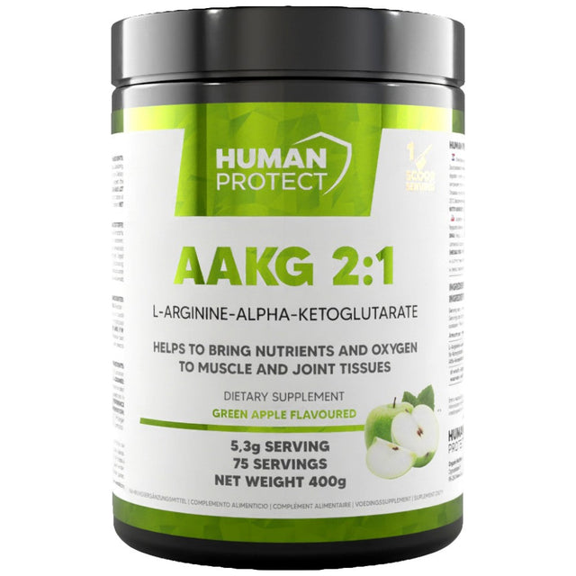 AAKG 2:1 Powder | L-Arginine-Alpha-Ketoglutarate - 400 грама  Human Protect - Nutra Best Bulgaria