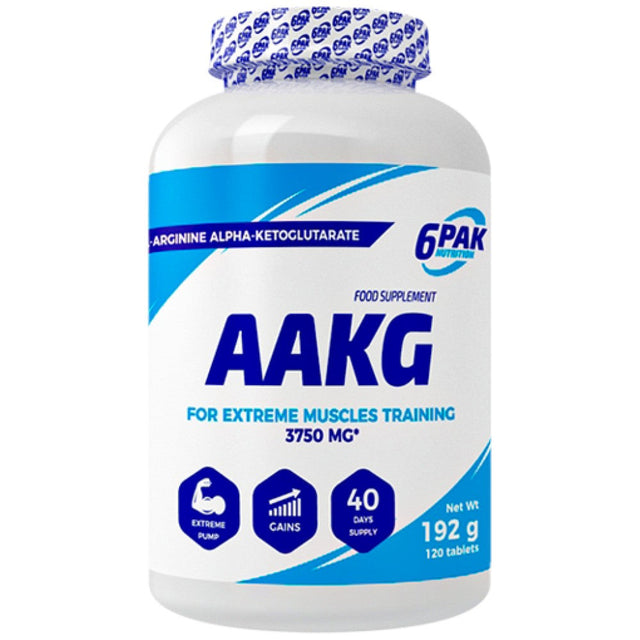 AAKG Caps 1000 mg - 120 капсули  6PAK Nutrition - Nutra Best Bulgaria
