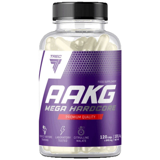 AAKG Mega Hardcore | with Citrulline Malate - 120 капсули  Trec Nutrition - Nutra Best Bulgaria