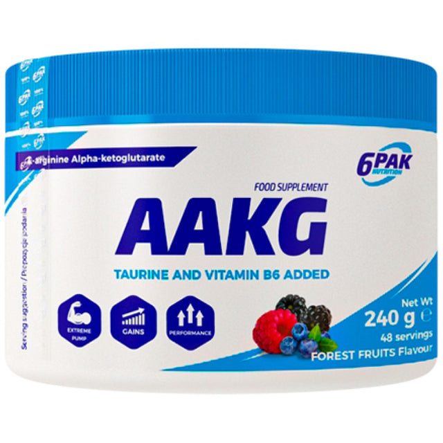 AAKG Powder Flavored - 240 грама  6PAK Nutrition - Nutra Best Bulgaria