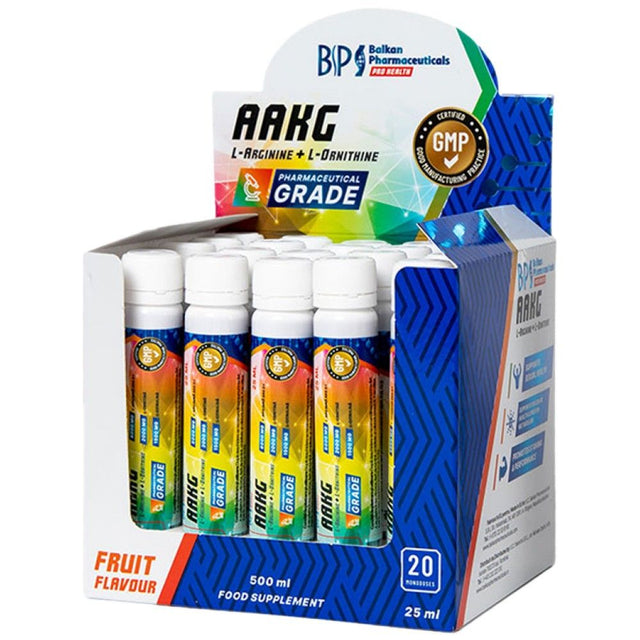 AAKG Shot 6000 mg - 20 x 25 мл  Balkan Pharmaceuticals - Nutra Best Bulgaria