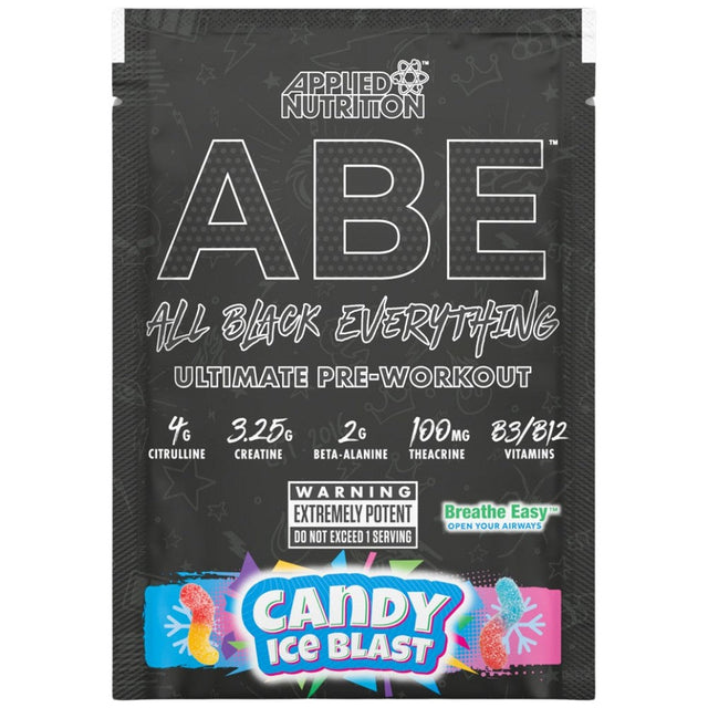 ABE Sample Sachet | All Black Everything Pre-Workout - 12.5 грама  Applied Nutrition - Nutra Best Bulgaria