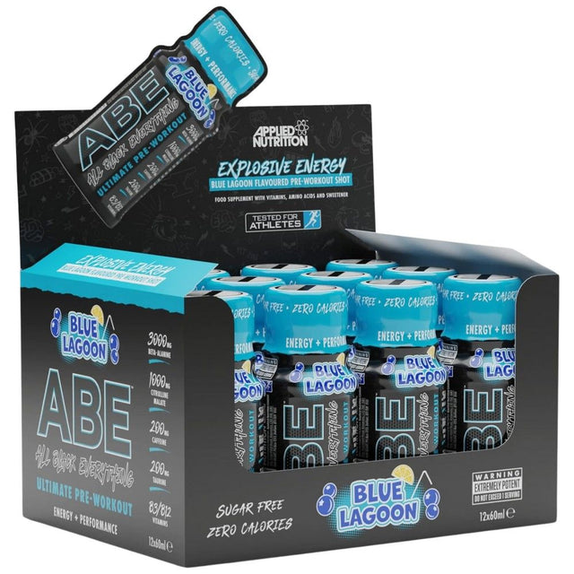 ABE Shot | All Black Everything Pre-Workout - 12 x 60 мл  Applied Nutrition - Nutra Best Bulgaria