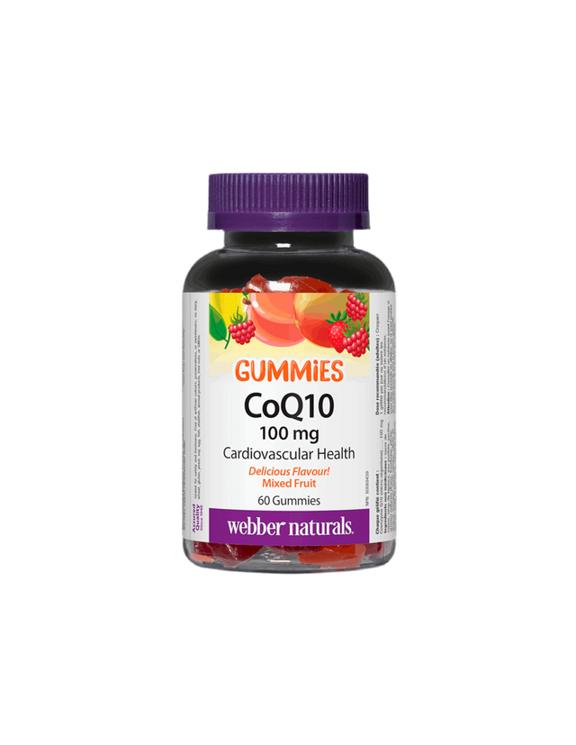 CoQ10 Gummies / Коензим Q10 100 mg, 60 желирани таблетки Webber Naturals - Nutra Best Bulgaria