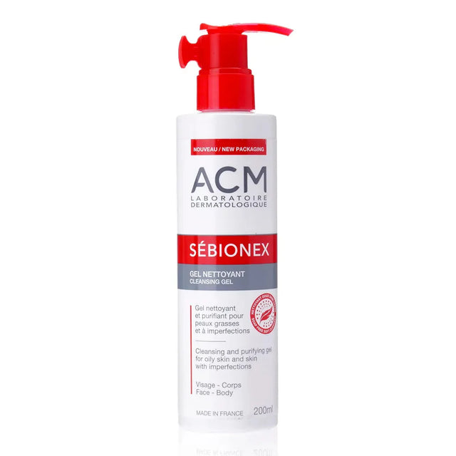 ACM - Sébionex Cleansing Gel - Cleansing gel for problematic skin - 200ml  Laboratoire ACM - Nutra Best Bulgaria
