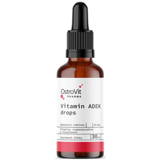 ADEK Drops / Vitamin A + D + E +K 30 мл  OstroVit - Nutra Best Bulgaria